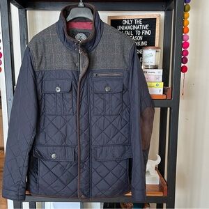 Vince Camuto Navy Quilted Jacket